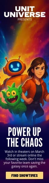 Power Up the Chaos Unit Universe Movie Animated Wide Skyscraper