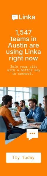 Connect Austin Teams with Linka Animated Wide Skyscraper
