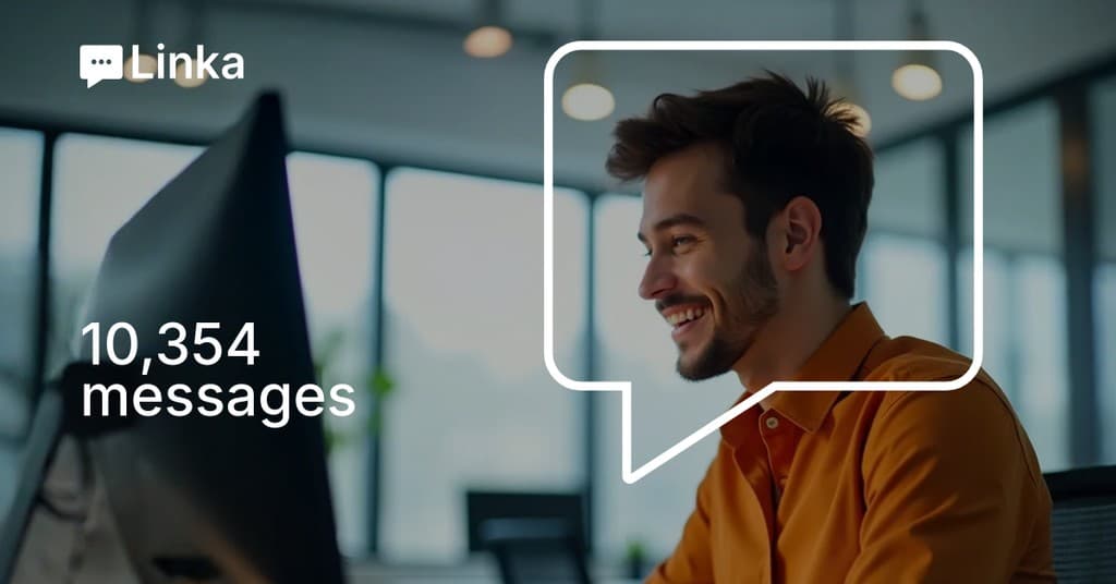 Messages Sent on Linka Animated Facebook Sponsored Message