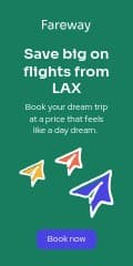 Fareway LAX Discount Flights Travel Offer Animated Vertical Banner