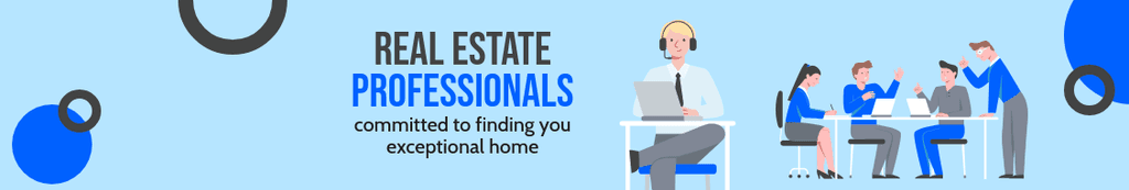 Real Estate Professionals Illustration Linkedin Page Cover Linkedin Page Cover