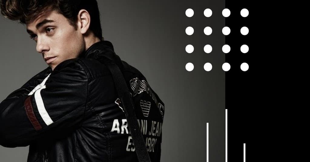 Black Armani Outfit Man Fashion Responsive Landscape Responsive Landscape Art