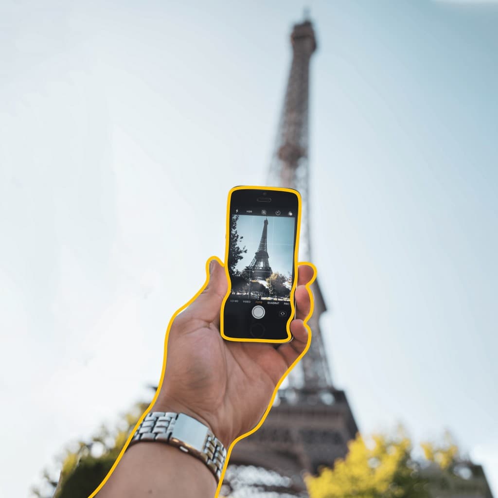 Paris Eiffel Tower Travel Responsive Square Responsive Square Art