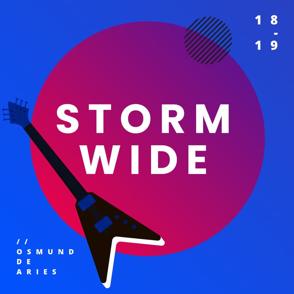 Storm Wide Rock Album Cover Spotify Playlist Cover