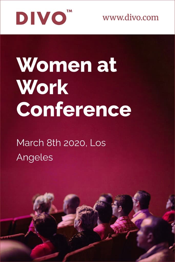 Women's Day Work Conference Pinterest Pin Tall