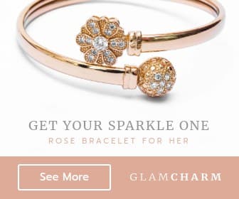 Sparkle One Rose Bracelet Large Rectangle