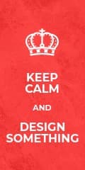 Keep Calm and Design Something Vertical Banner