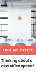 Find a New Office Space Vertical Banner