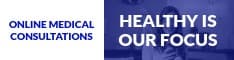 Blue Online Medical Consultations Half Banner