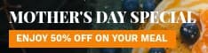 Mother's Day Special Meal Promo Half Banner