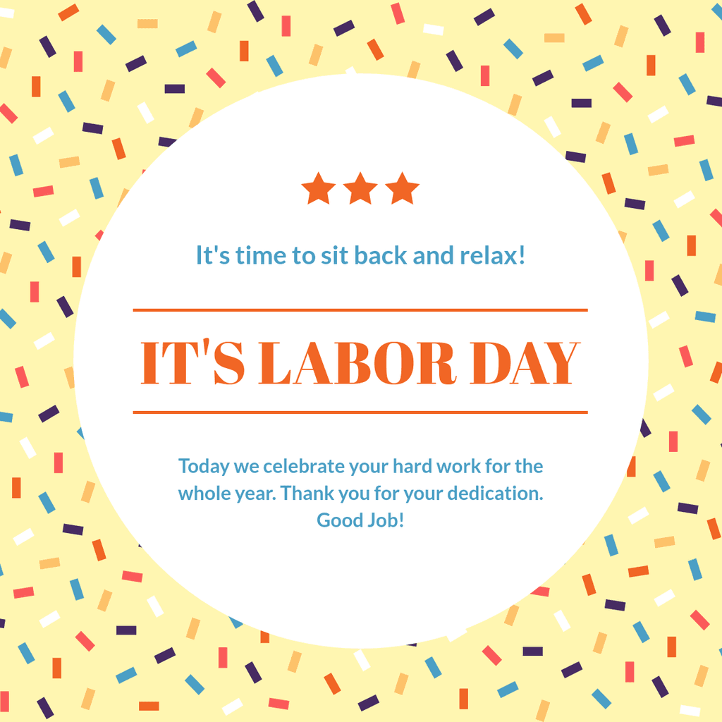 Labor Day Sit Back and Relax