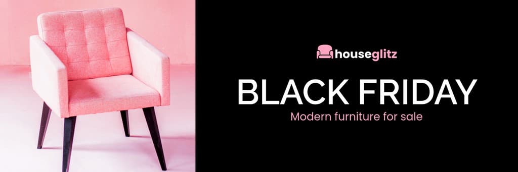 Black Friday Modern Pink Furniture Sale X Header