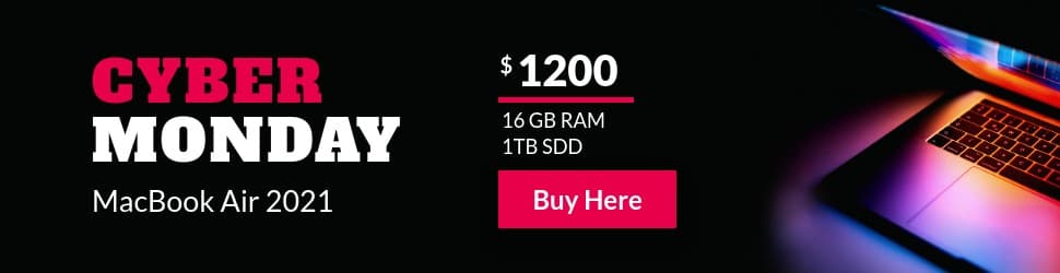 Cyber Monday Colorful MacBook Air Billboard