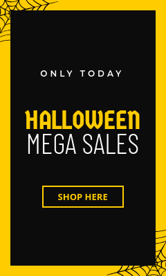 Halloween Mega Sales Only Today Vertical Rectangle