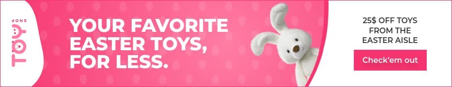 Favorite Bunny Easter Toys Top Banner