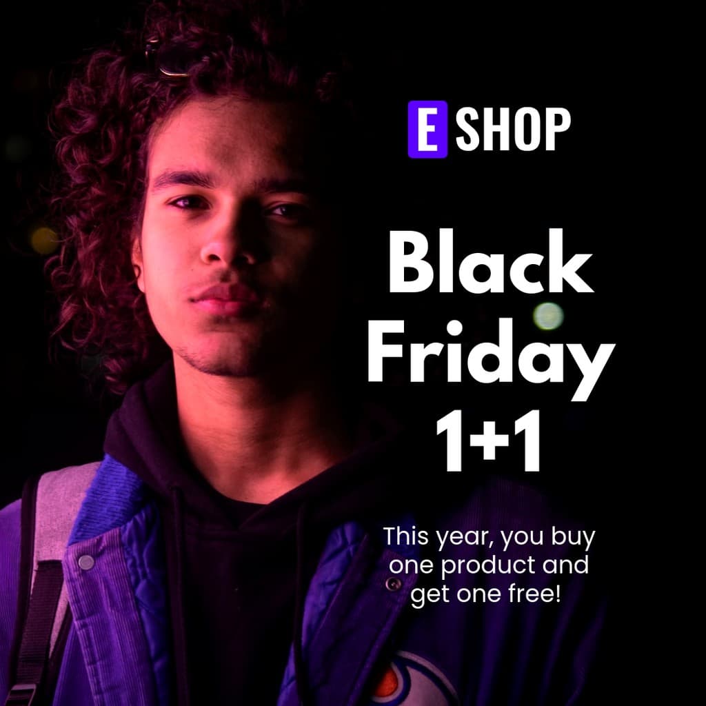 One Plus One Black Friday Instagram Post