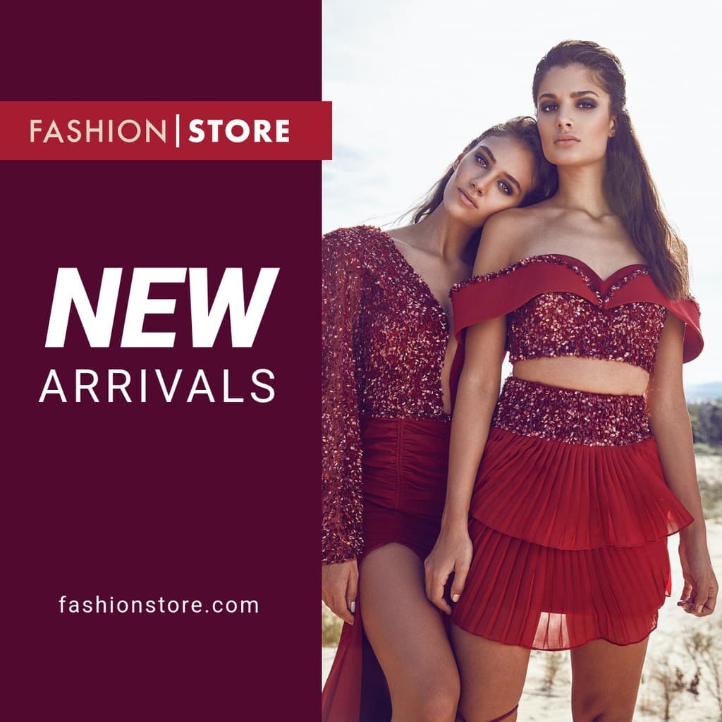 Fashion Store New Arrivals Facebook Square Post