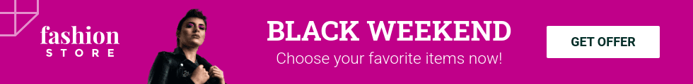Pink Fashion Black Friday Panorama