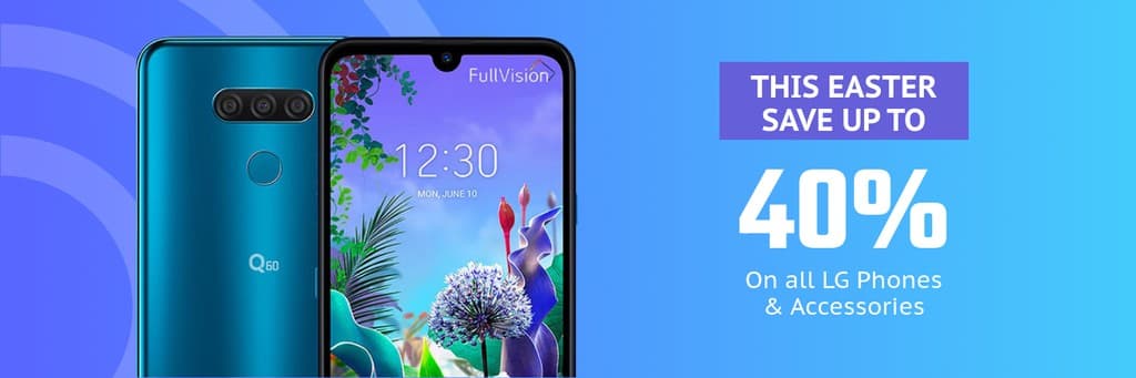 Blue Phone Easter Sale X Header