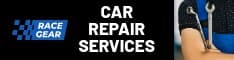 Car Repair Service Race Gear Half Banner
