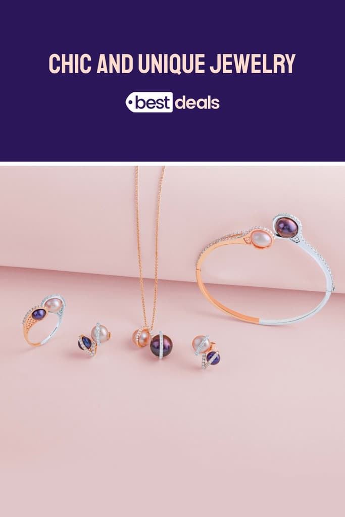 Chic and Unique Jewelry Deals Pinterest Pin Tall