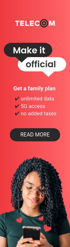 Telecom Family Plan for Valentine's Day Portrait