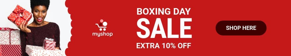 Gift Boxes Boxing Day Sale Top Banner