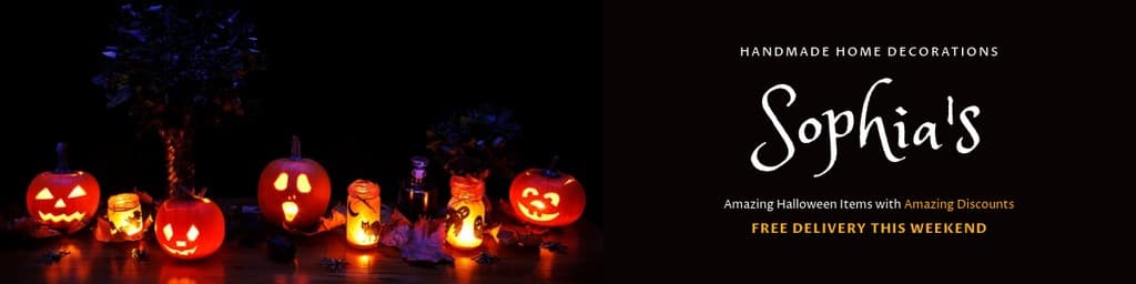 Halloween Sophia Decorations Etsy Cover Etsy Big Shop Banner
