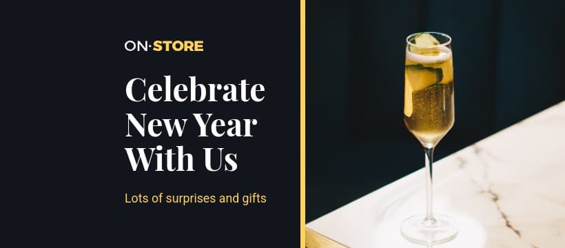 Celebrate New Year with Us Facebook Cover