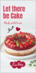 Let There Be Cake on Valentine's Day Vertical Banner