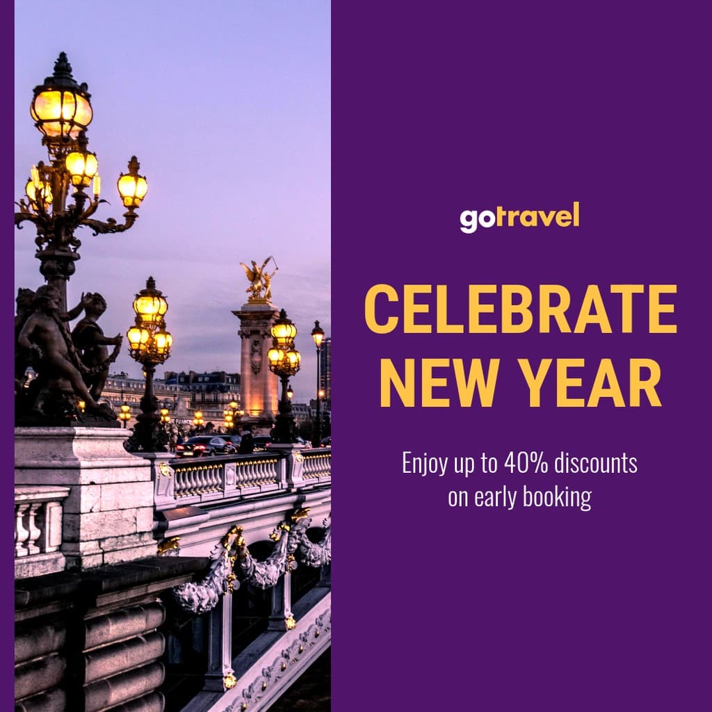 Celebrate New Year Early Booking Instagram Post