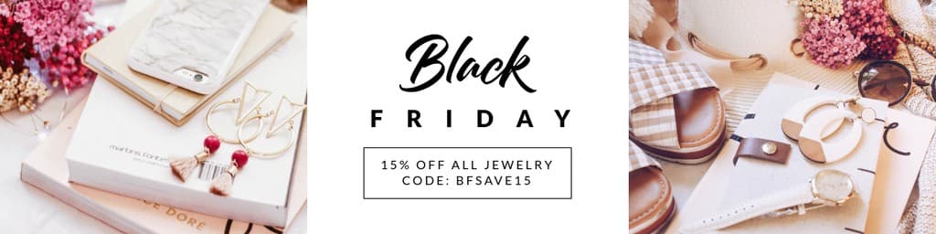 Pink White Jewelry Black Friday Etsy Cover Etsy Big Shop Banner