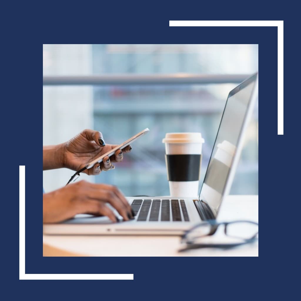 Laptop Coffee Business Responsive Square Responsive Square Art