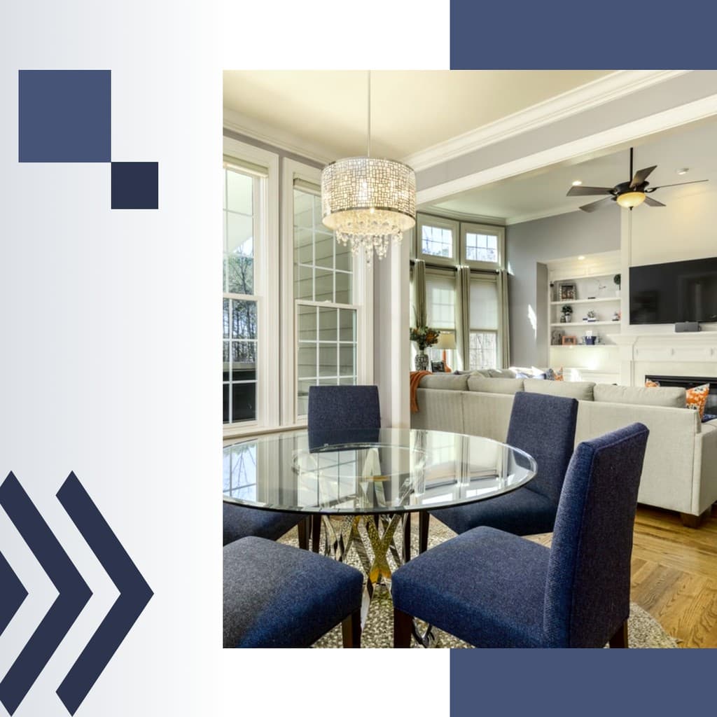 Blue White Living Real Estate Responsive Square Responsive Square Art