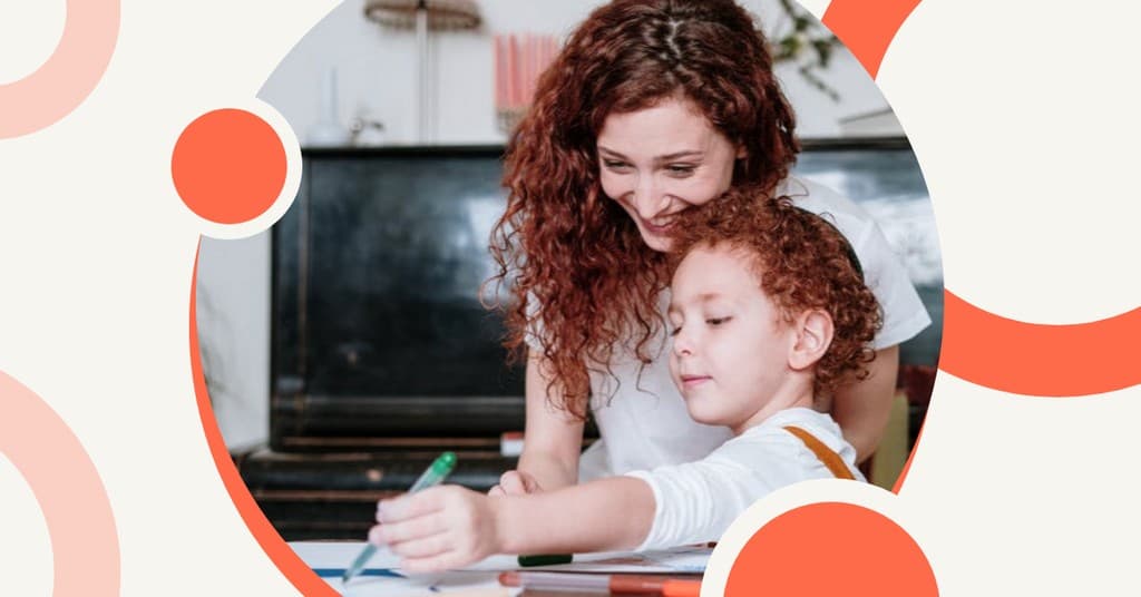 Homeschool Mom and Son Education Responsive Landscape Responsive Landscape Art