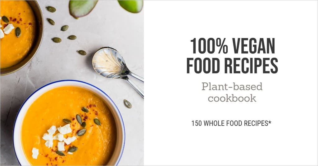 100 Vegan Food Recipes Facebook Sponsored Message