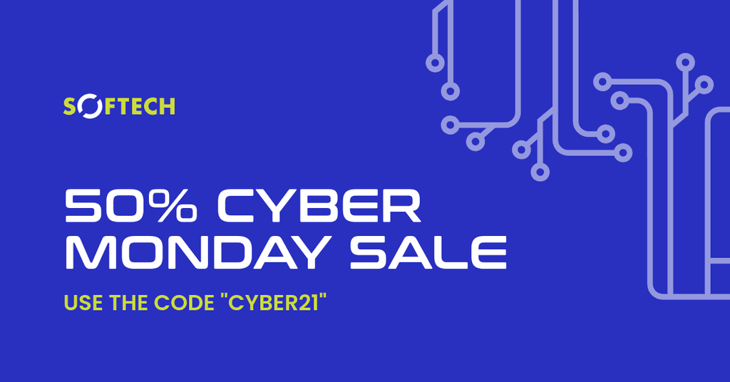 Blue Circuit Sale Cyber Monday Facebook Sponsored Message