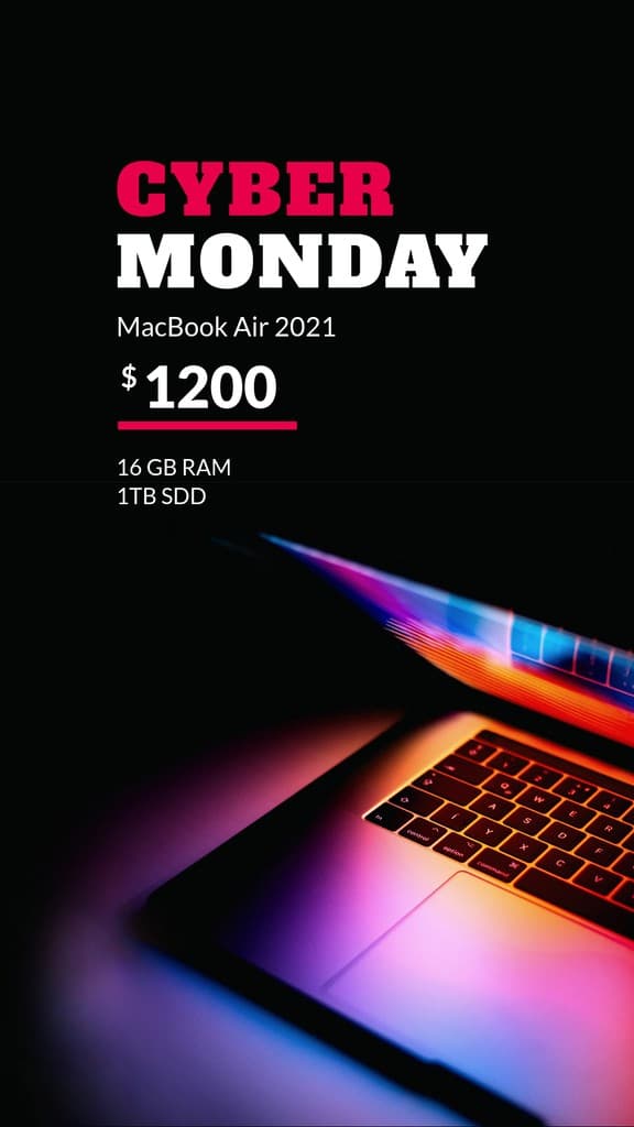 Cyber Monday Colorful MacBook Air Story
