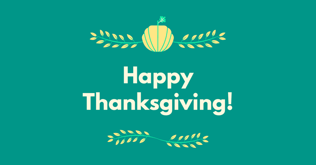 Green Pumpkin Thanksgiving Wishes