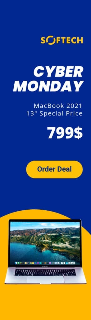 Cyber Monday MacBook 2021 Deal Portrait