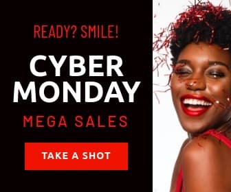 Cyber Monday Take a Smile Shot Large Rectangle
