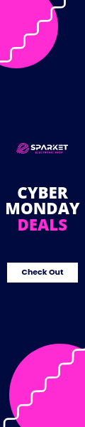 Blue Cyber Monday Pink Deals Skyscraper