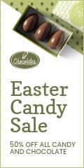 Green Easter Candy Sale Vertical Banner