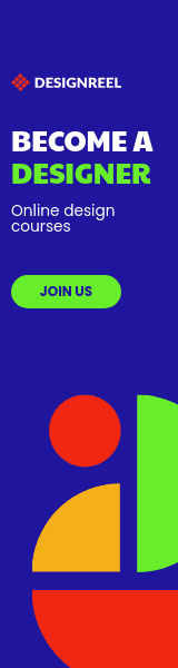 Become a Designer Colorful Online Courses Wide Skyscraper