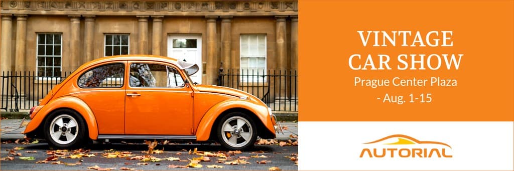 Vintage Car Show in Prague Animated