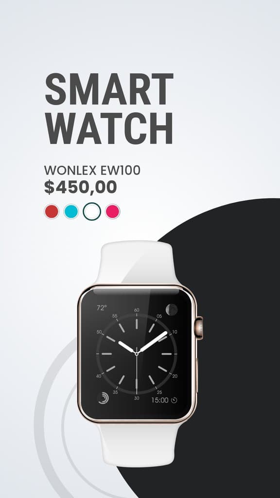 White Wonlex Smart Watch Story
