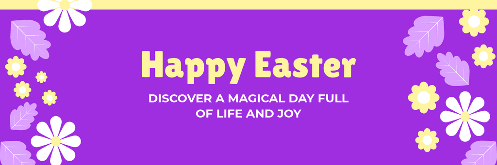 Happy Magical Easter Day X Header