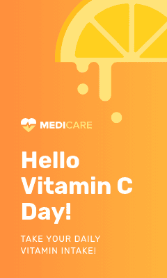 Daily Intake on Vitamin C Day Vertical Rectangle