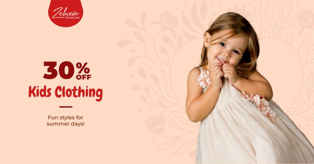 Kids Clothing Summer Days Facebook Sponsored Message