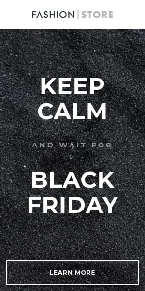 Keep Calm Black Friday Fashion Half Page